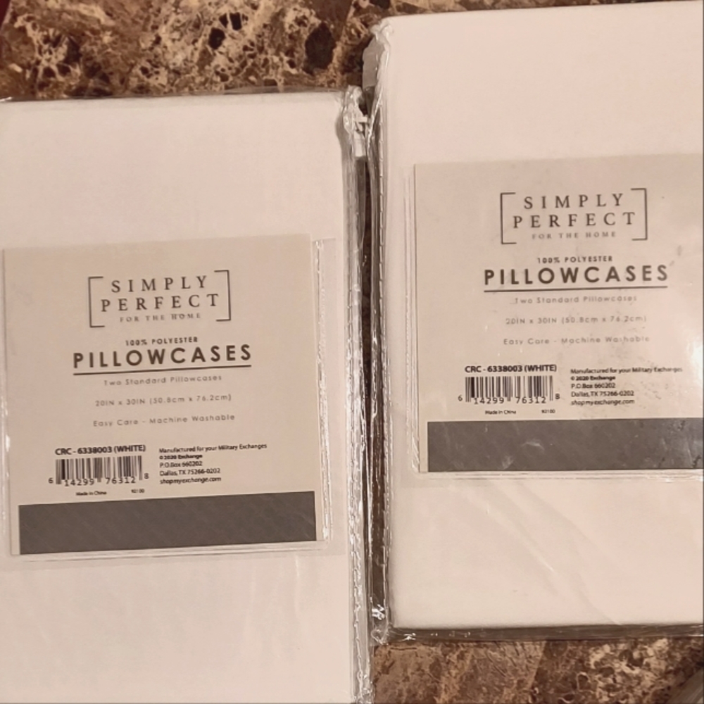 Standard pillowcases